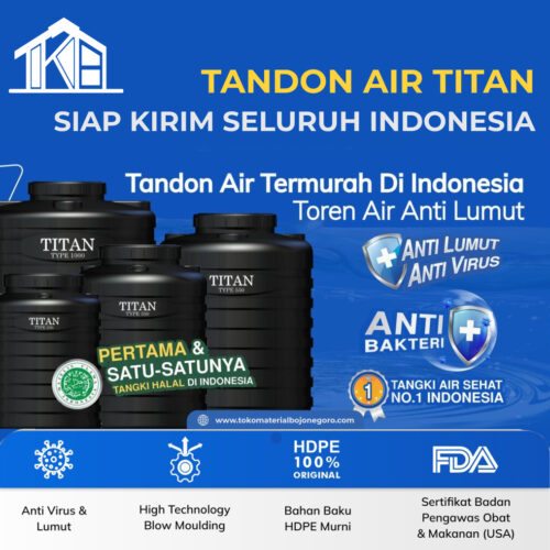 Tandon Titan Murah di Toko Keramik Bojonegoro