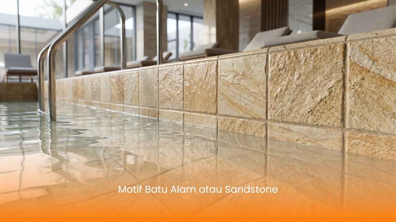 3. Motif Batu Alam atau Sandstone